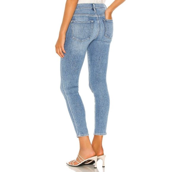 Frame Womens 27 Blue Light Wash Denim Le Skinny De - Picture 10 of 10